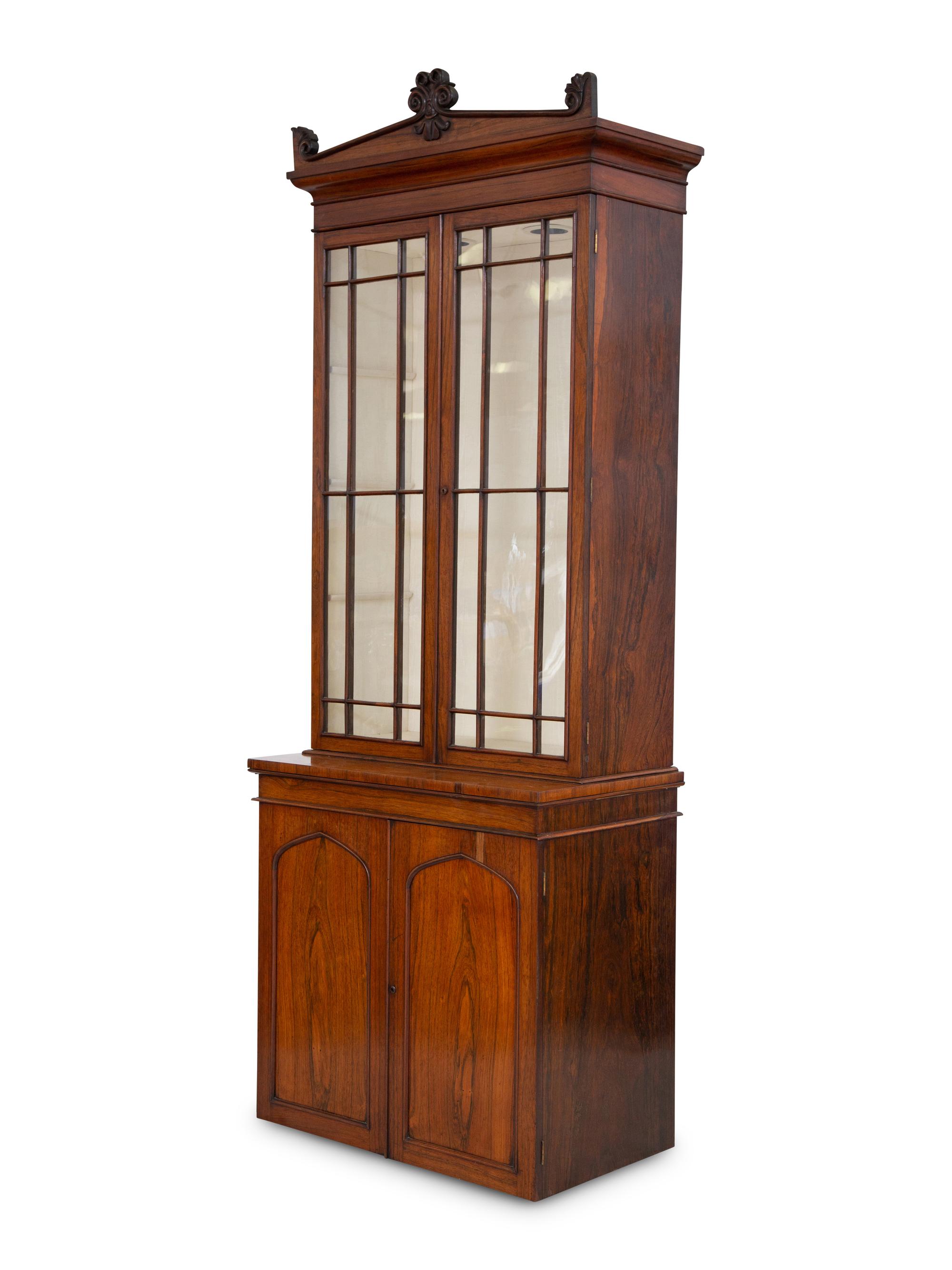 A William IV Rosewood Bookcase