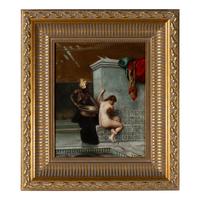 P. Bouvier (19th/20th Century) — Attendant Bathing A Lady