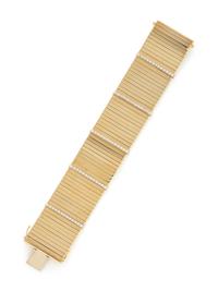 YELLOW GOLD AND DIAMOND BRACELET