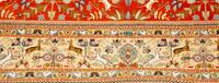 A Tabriz Hunting Design Border Wool Rug