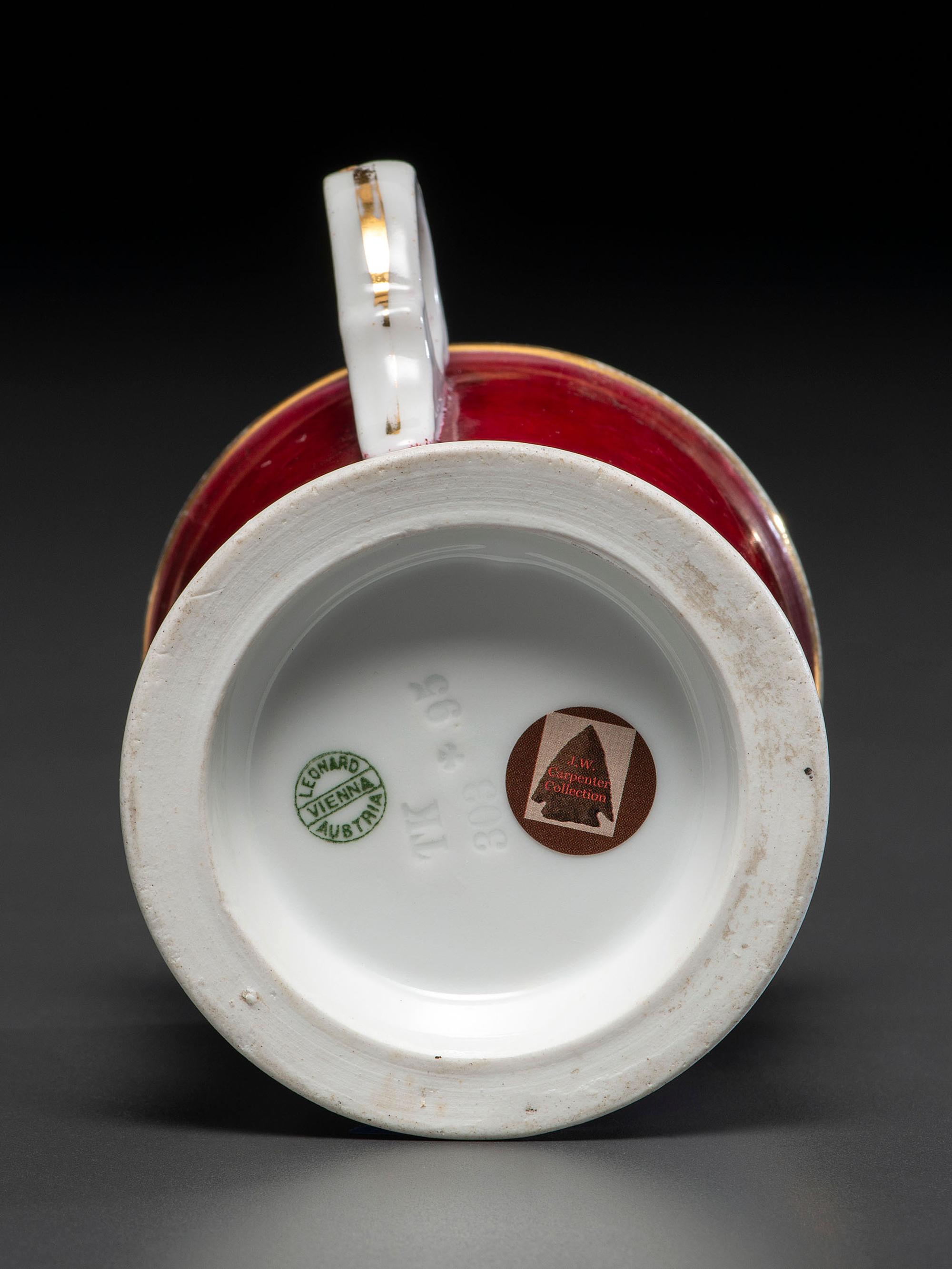 A Coal Dealer's Porcelain Occupational Shaving Mug