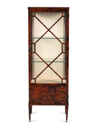 A Continental Tortoise Shell Veneered Vitrine