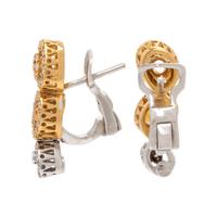 Ponte Vecchio Gioelli, Diamond, Citrine, and Bicolor Gold Earrings