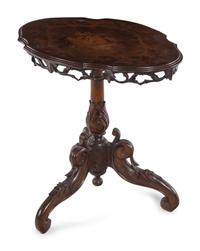 A Swiss Marquetry Side Table