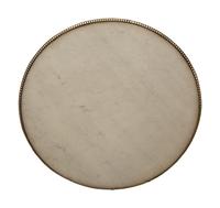 A Louis XVI Style Mahogany Marble-Top Bouillotte Table