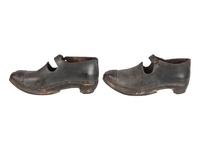 [CIVIL WAR]. Confederate wooden-soled shoes, ca 1861-1865.