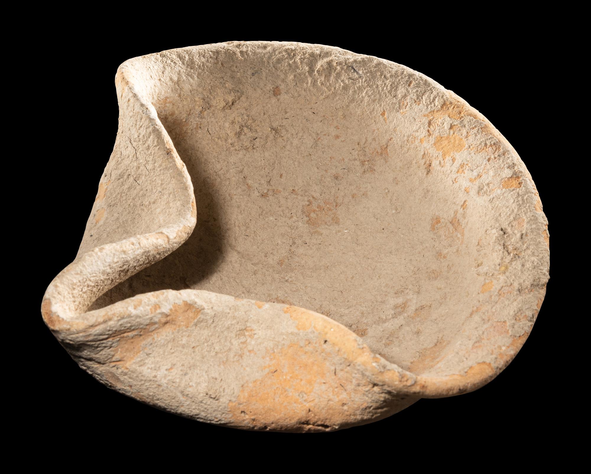A Holy Land Pottery Oil Lamp