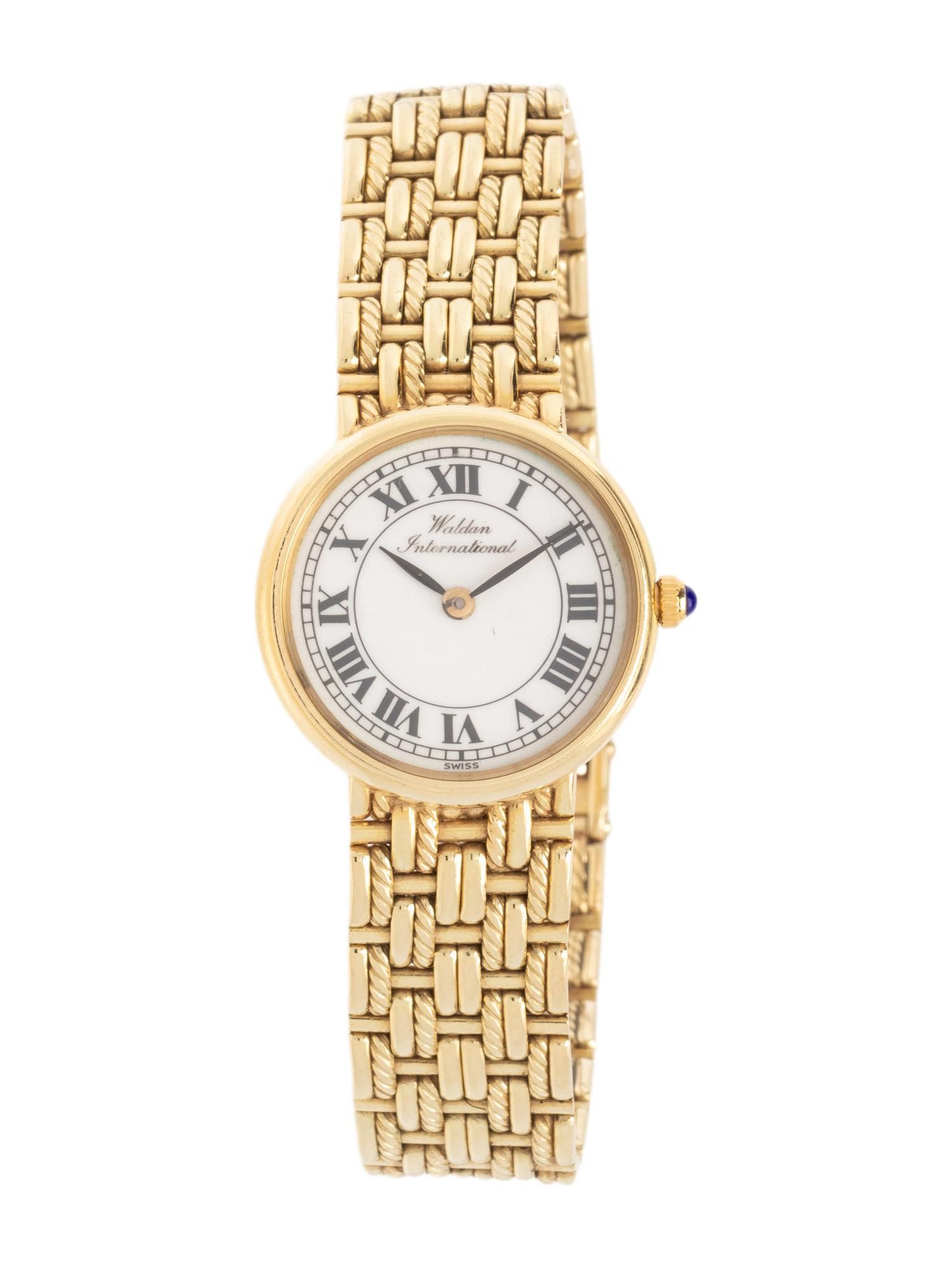 WALDAN INTERNATIONAL, 14K YELLOW GOLD WATCH