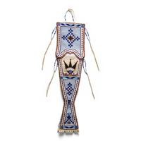 Joyce Growing Thunder (Assiniboine Sioux, b. 1950) — Beaded Hide Knife Sheath, 2008