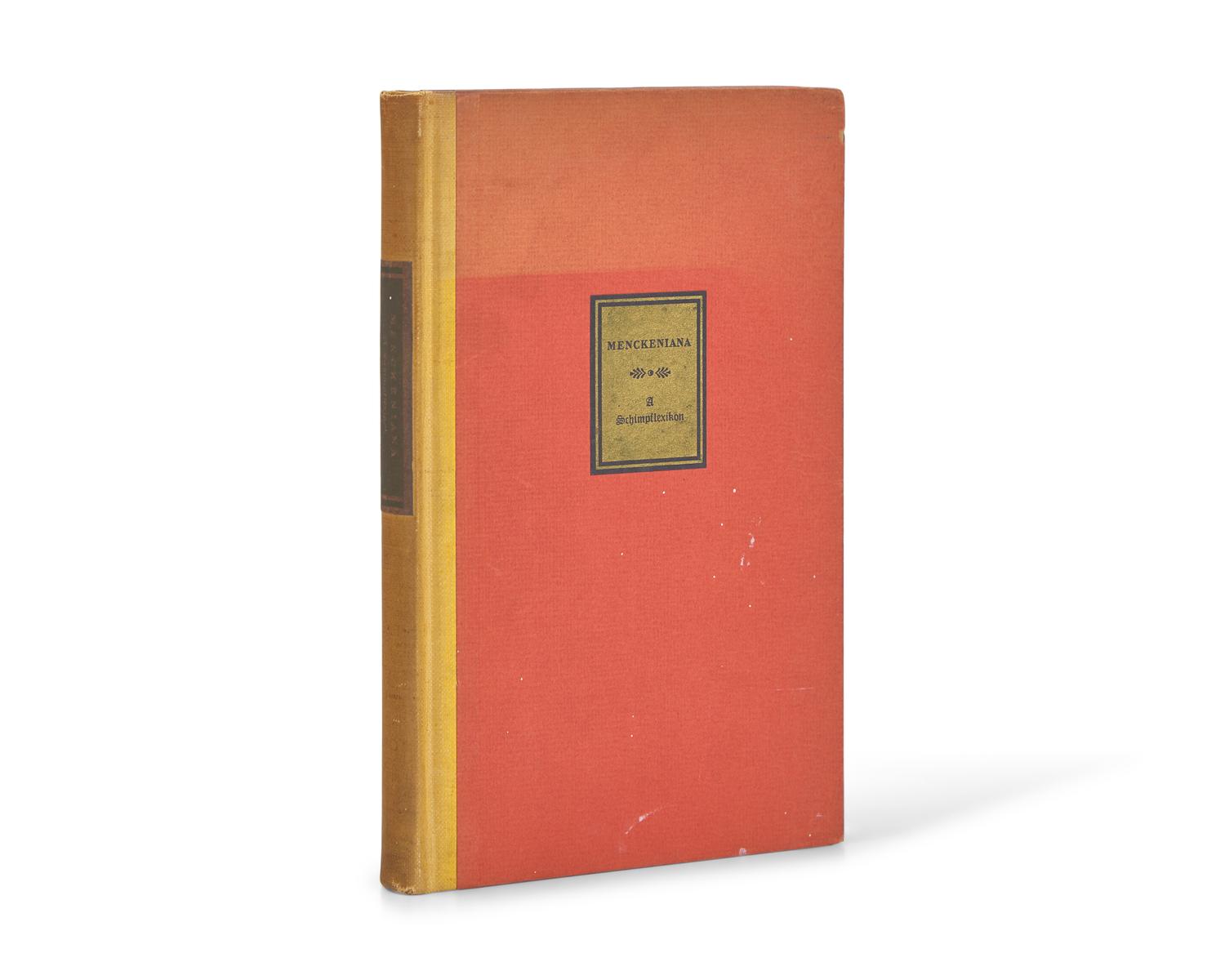[Literature] Mencken, H.L. Menckeniana A Schimpflexikon