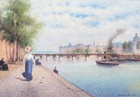 Vasiliy Nicholayevich Gribennikov, (Russian, b. 1957), Seine Embankment, 2008