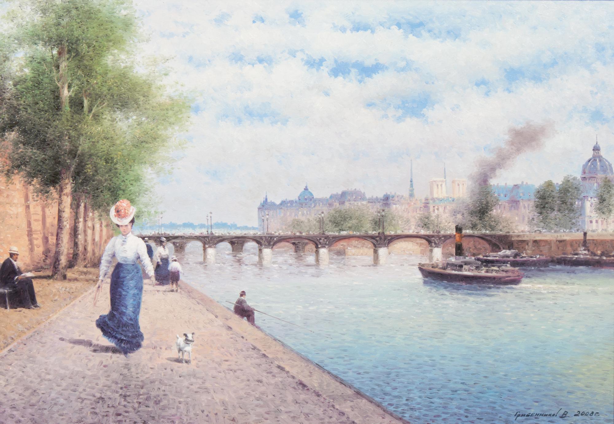 Vasiliy Nicholayevich Gribennikov, (Russian, b. 1957), Seine Embankment, 2008