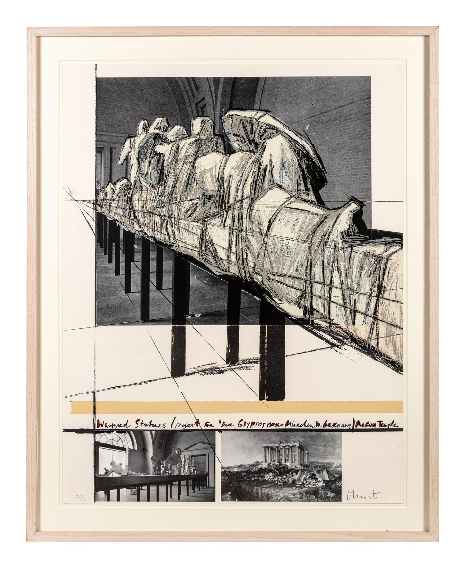 Wrapped Statues (Project for 'Der Glyptotek-München', West Germany) Aegina Temple, from Games of the XXIVth Olympiad Seoul