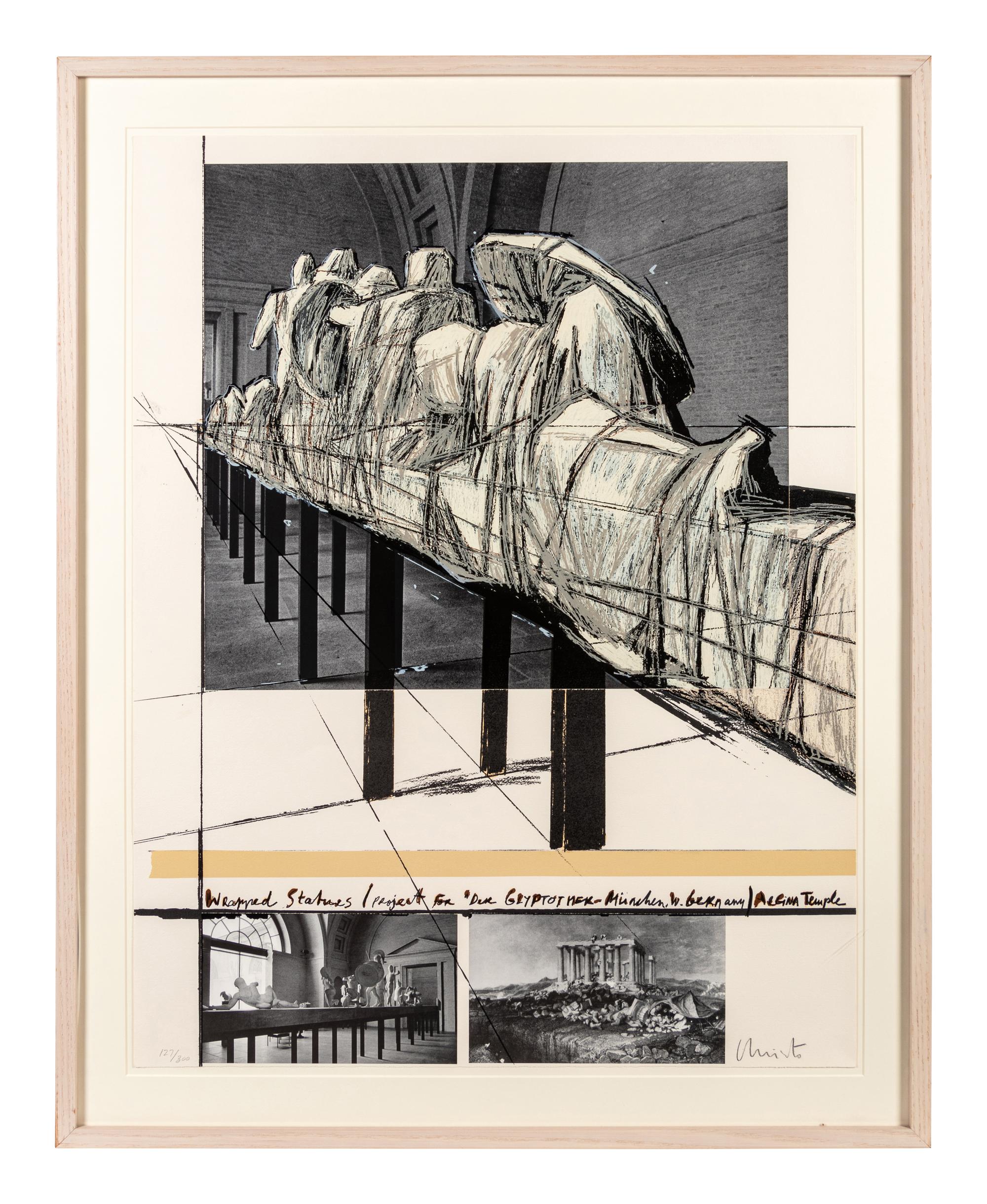 Wrapped Statues (Project for 'Der Glyptotek-München', West Germany) Aegina Temple, from Games of the XXIVth Olympiad Seoul