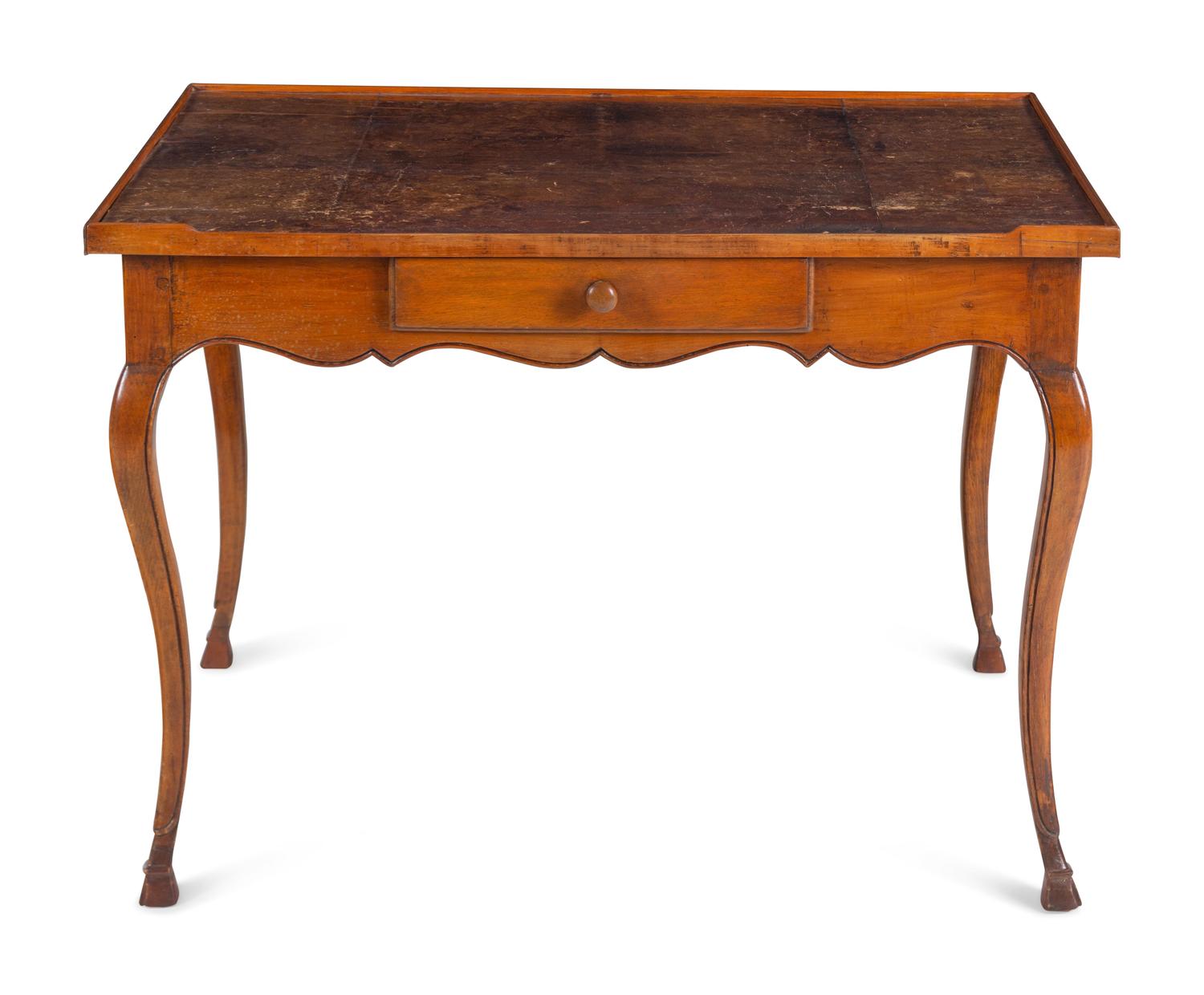 A French Provincial Fruitwood Bureau Plat