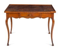 A French Provincial Fruitwood Bureau Plat