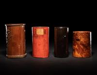 Four Chinese Brushpots, Bitong