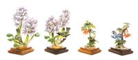 Two Pairs of Royal Worcester Porcelain Models of Birds Height of first 11 inches. — MODELED BY DOROTHY DOUGHTY