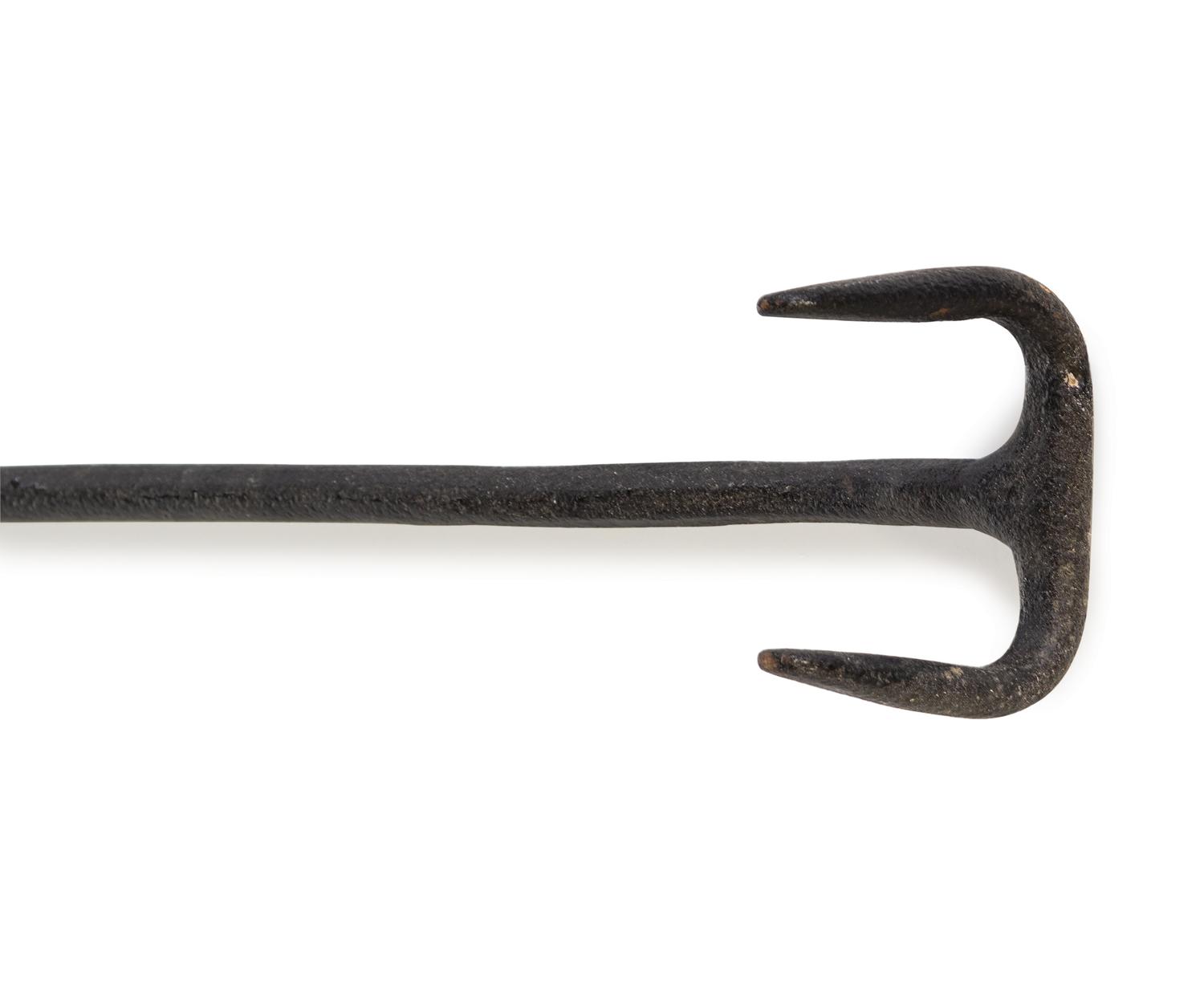 A Wrought Iron Railroad Rail Puller