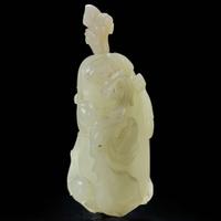 A Chinese carved white jade "Eggplant and Foliage" snuff bottle 白玉雕茄形鼻烟壶 18th/19th Century ???????