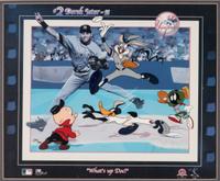 A Derek Jeter Signed Autograph "What's Up Doc!" Looney Tunes Cel,