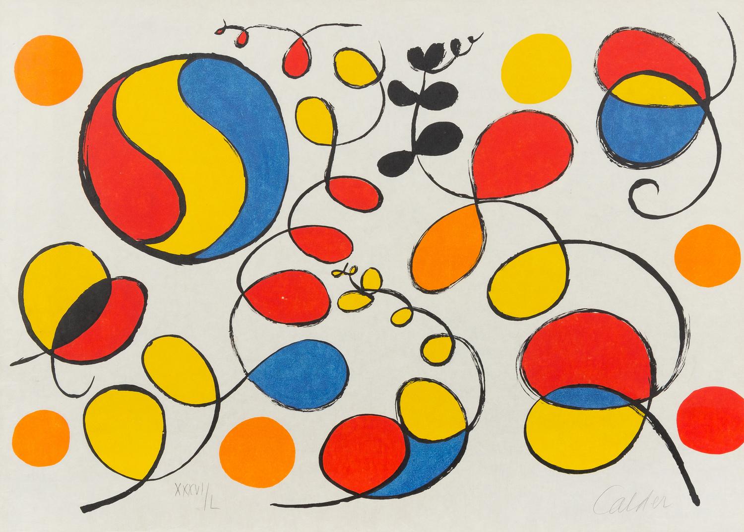 Alexander Calder, (American, 1898-1976), Untitled (from La memoire elementaire), 1976