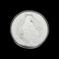 [GREAT BRITAIN] A 2019 Queen's Beasts: Black Bull of Clarence 10 oz. Silver Round