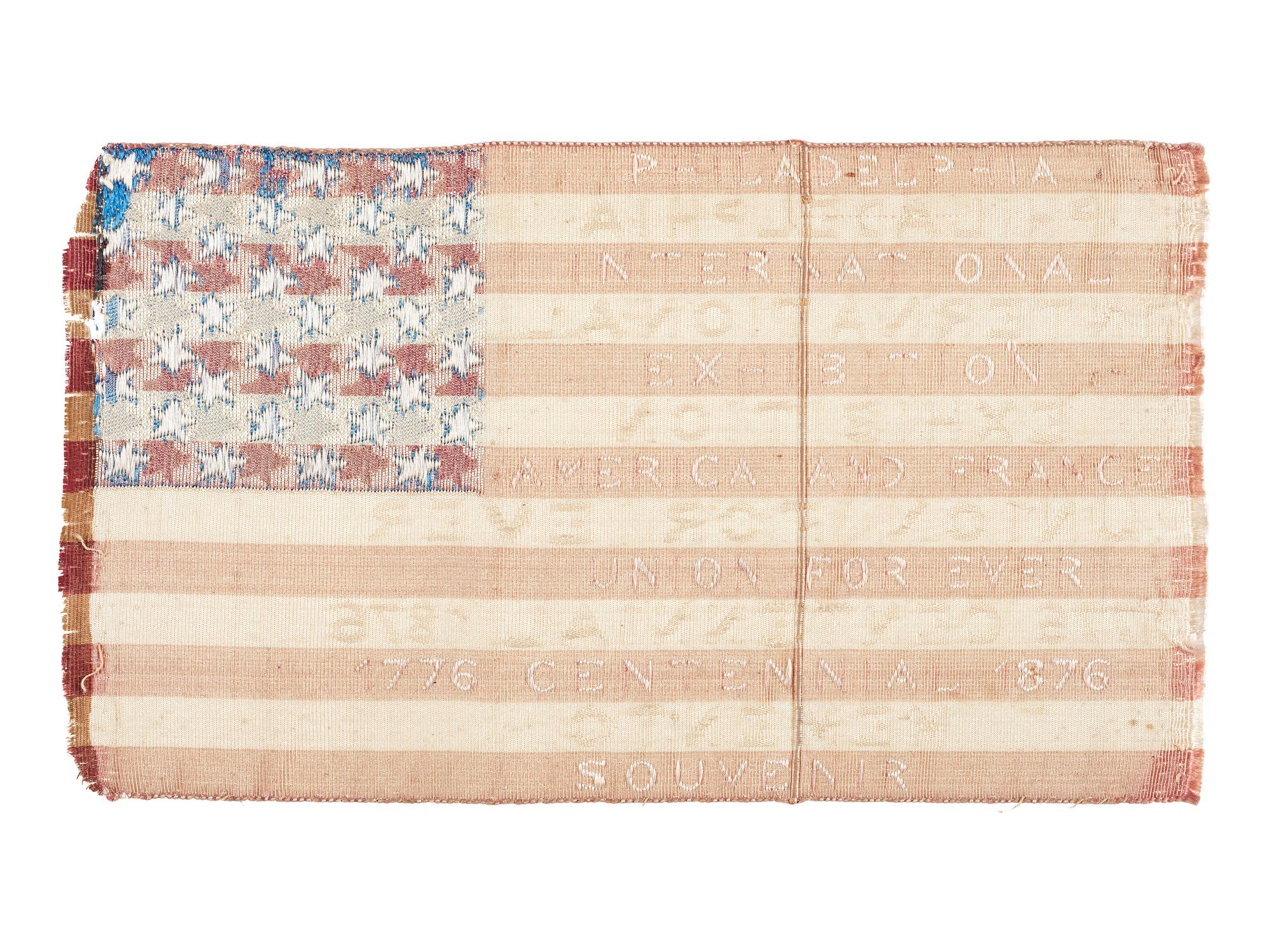 [FLAGS]. 36-star Philadelphia International Exhibition flag. Ca 1876.
