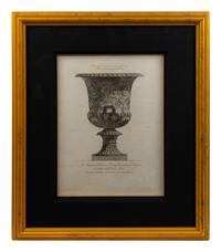 An Italian Engraving of a Marble Vase from the Pallazzo Barberini by Giovanni Batista Piranesi — 19TH CENTURY