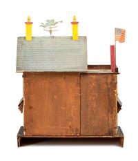 A Large R. Bliss Manufacturing Dollhouse with Angel Gabriel Weathervane