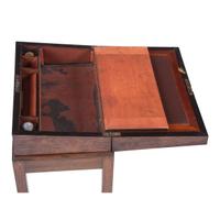 An English Burl Lap Desk on Frame