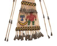 Apache Beaded Hide Awl Case, with Figure