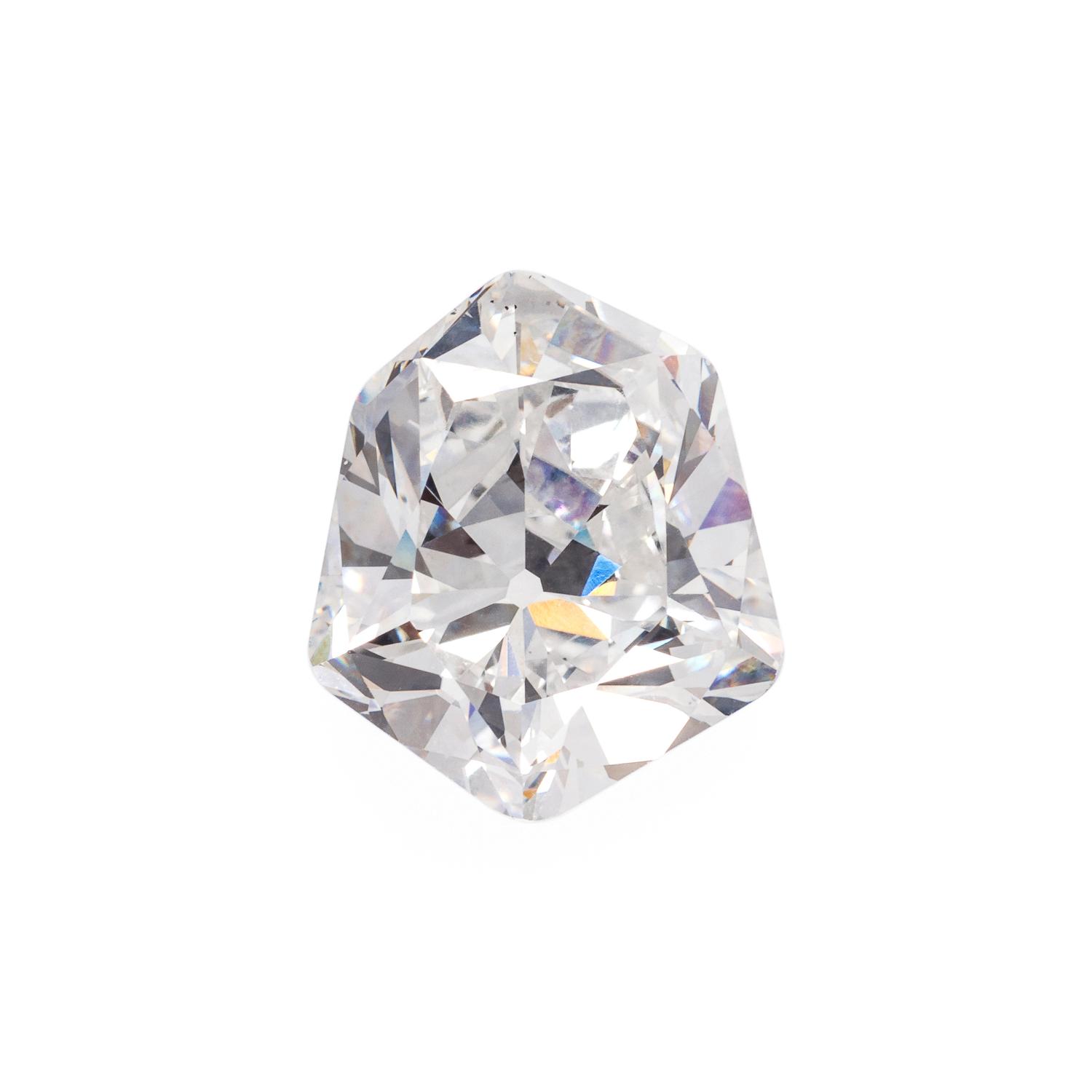 4.01 CARAT MODIFIED SHIELD BRILLIANT CUT DIAMOND
