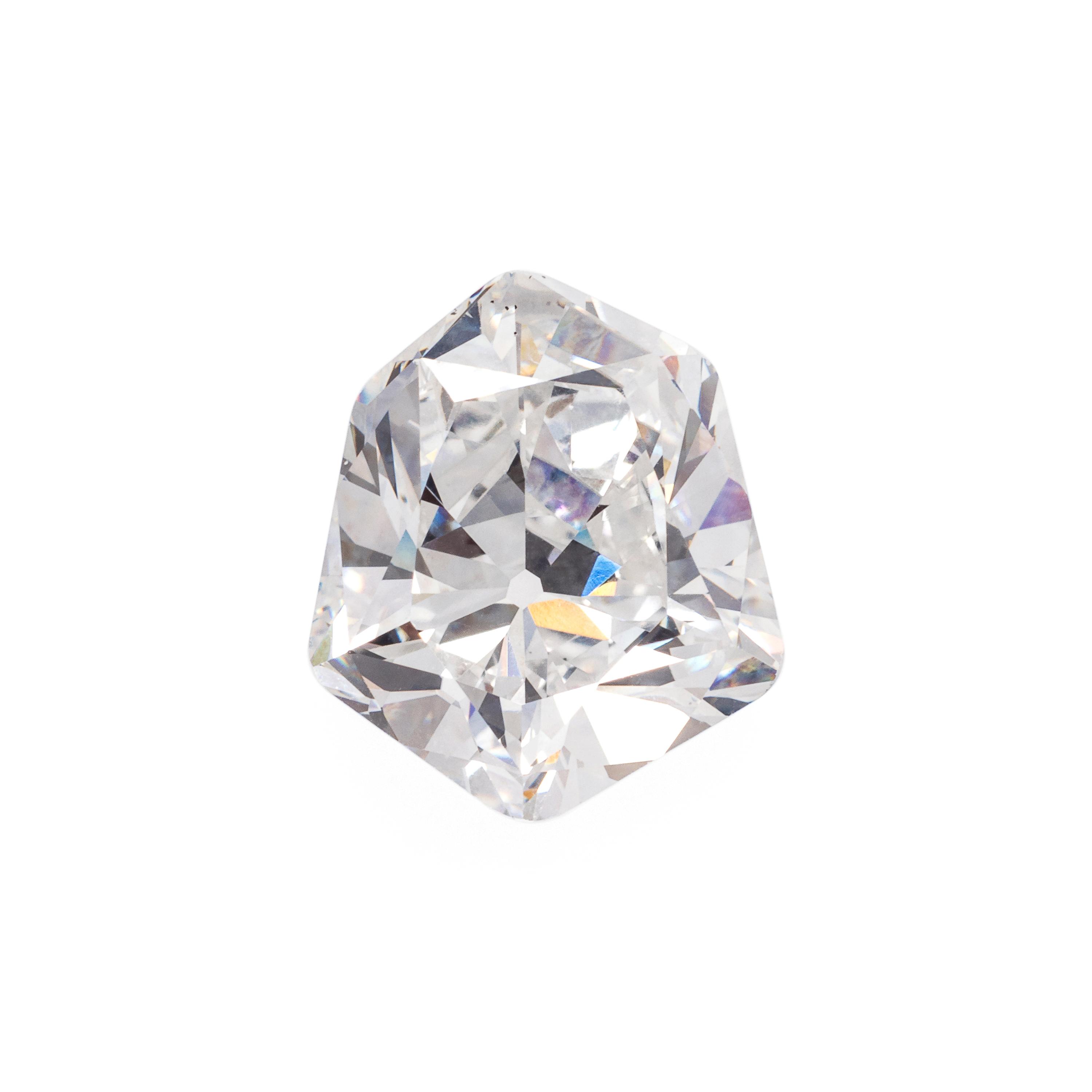 4.01 CARAT MODIFIED SHIELD BRILLIANT CUT DIAMOND