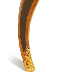 A Napoleon III Style Gilt Bronze Mounted Marquetry Center Table