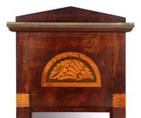 A Neoclassical Mahogany and Marquetry Mirror