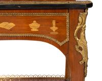 A Louis XV Style Gilt Bronze Mounted Marquetry Bonheur Du Jour