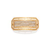YELLOW GOLD HAIR BARRETTE