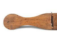A Wooden Ice-Skate Patent Model with Inscriptions