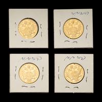 [AUSTRIA] Four 1915-Dated 1 Ducat Restrike Gold Coins