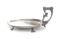 A Russian Silver Serving Dish, Mark of the 2nd Artel, Moscow, Early 20th Century, in the Art Nouveau taste.