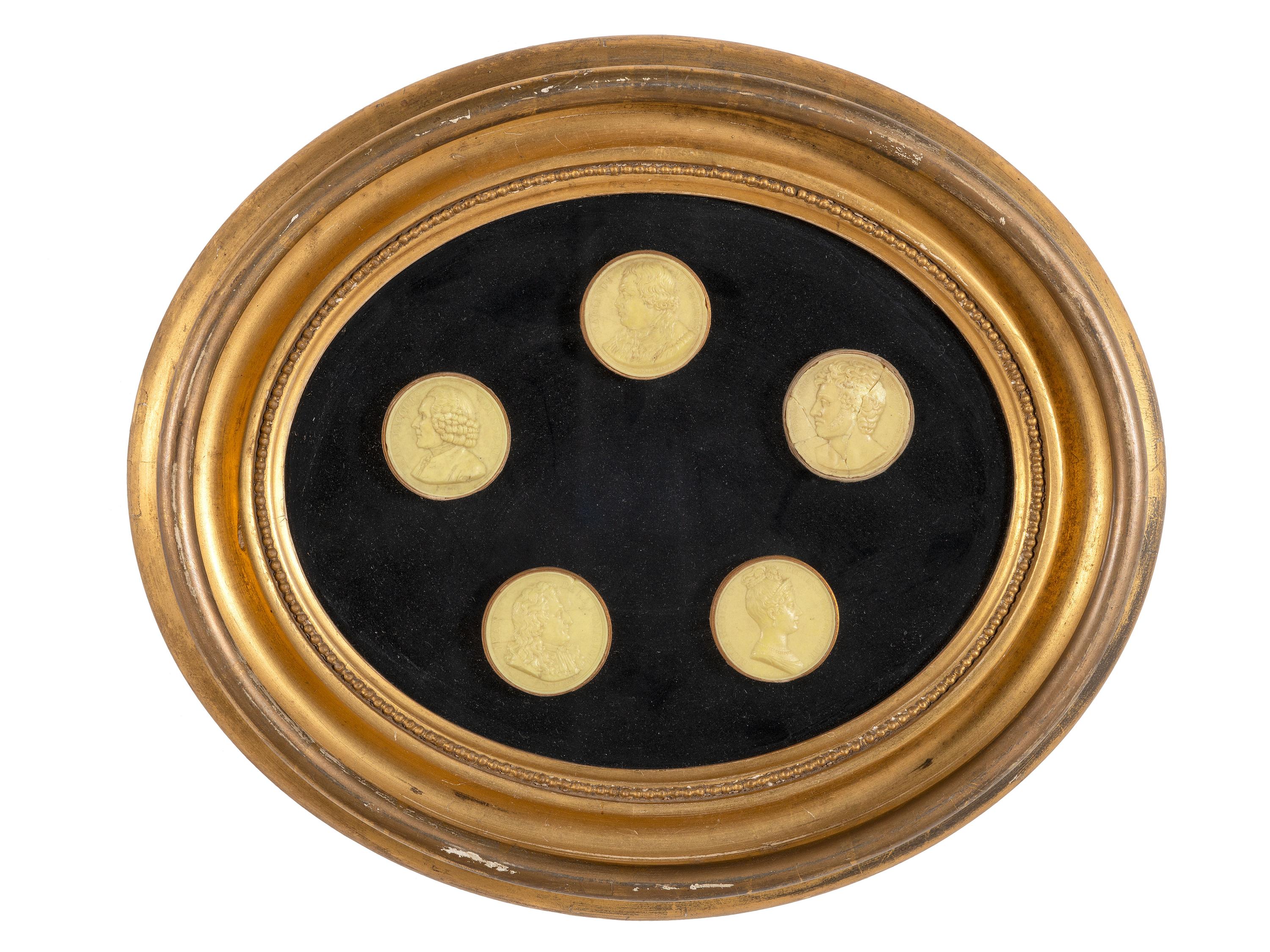 Two Framed Groups of Grand Tour Plaster Intaglios