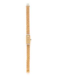 BAUME & MERCIER, 14K YELLOW GOLD AND DIAMOND WRISTWATCH