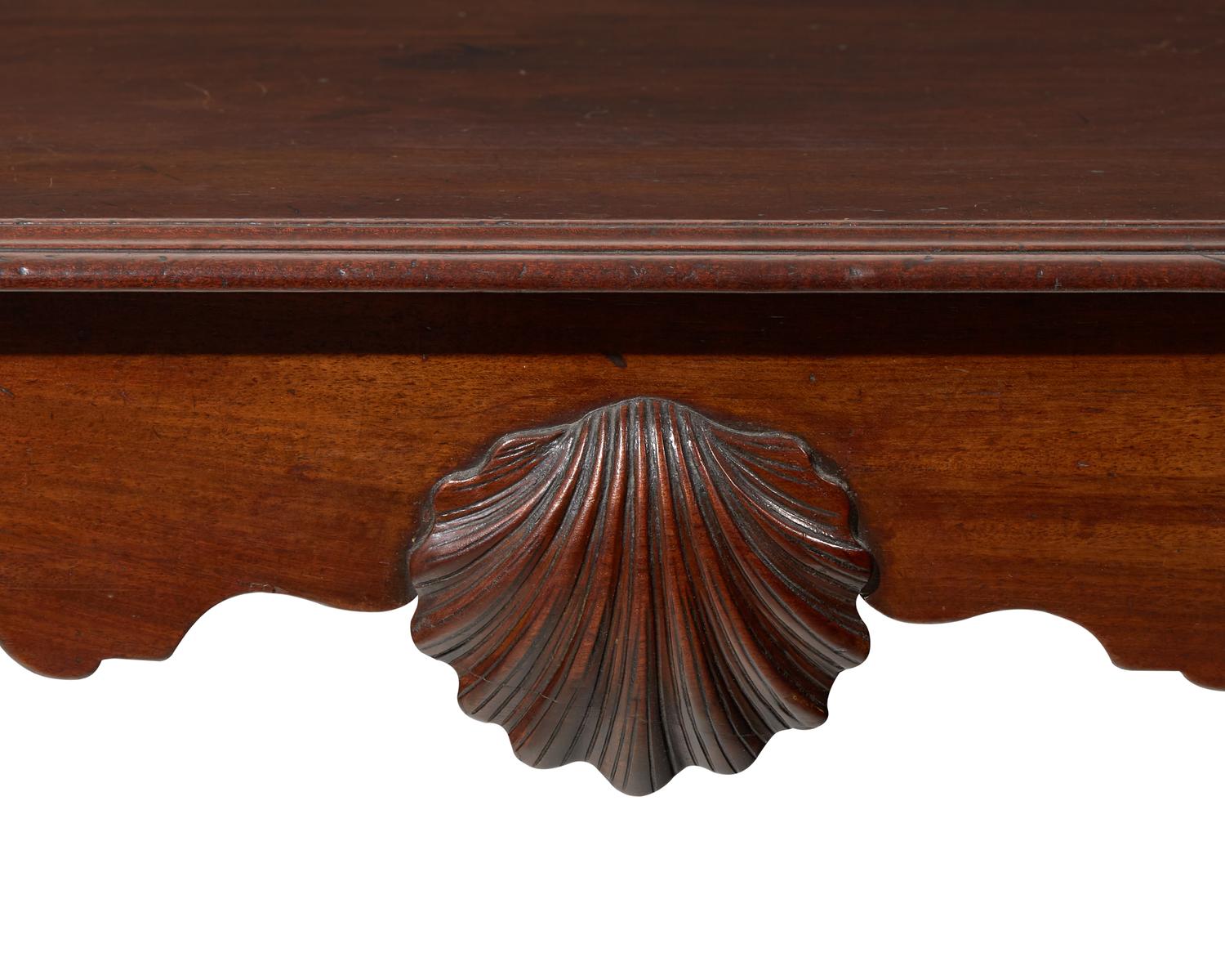A fine Irish George II mahogany side table, circa 1750