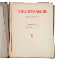 [SOUTHWEST] Pueblo Indian Painting. 50 Reproductions of Watercolor Paintings by Indian Artists of the New Mexican Pueblos of San Ildefonso and Sia