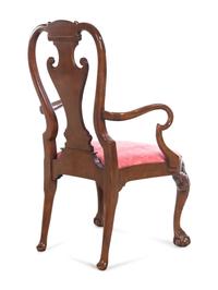 A Set of Twelve Baker George II Style Dining Chairs