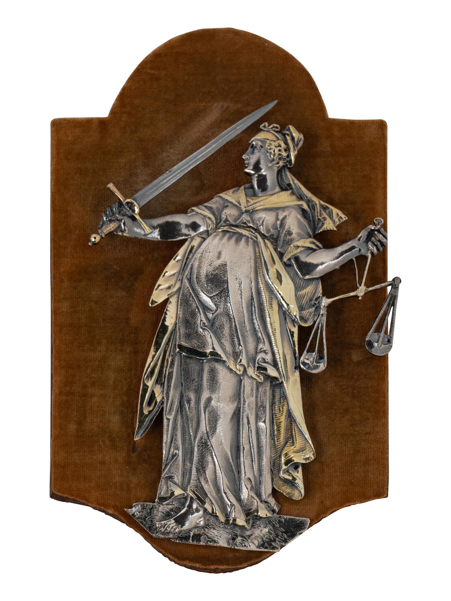 A Set of Five South German Silver Figural Plaques