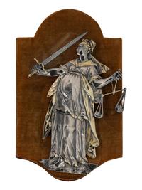 A Set of Five South German Silver Figural Plaques
