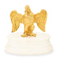 Two Gilt Bronze Eagles