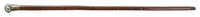 A Glass Paperweight Mounted Walking Stick, Height overall 35 1/2 x width of handle 1 3/4 inches.